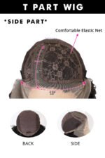 T Part Lace Wig Highlight Straight Human Hair - TP11 - Image 8